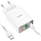 Wall charger “C100A” PD20W + QC3.0 EU set with cable