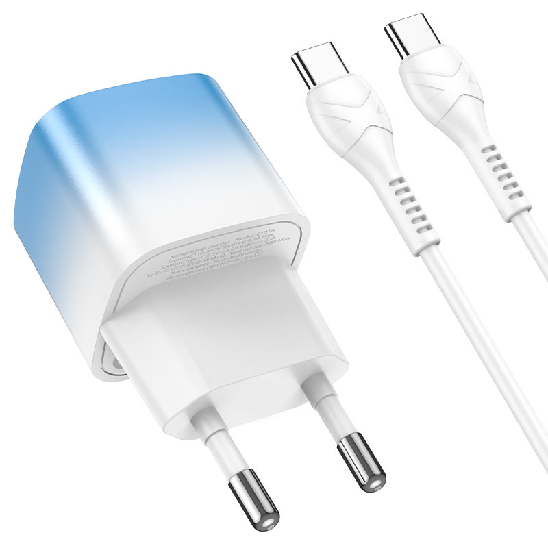 Wall charger “C101A” PD20W EU set with cable