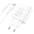 Wall charger “C102A Fuerza” QC3.0 EU set with cable