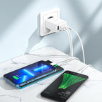 Wall charger “C102A Fuerza” QC3.0 EU set with cable