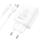 Wall charger “C102A Fuerza” QC3.0 EU set with cable