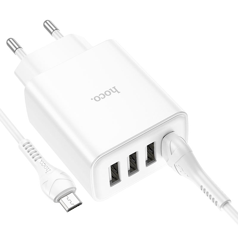 Wall charger “C102A Fuerza” QC3.0 EU set with cable