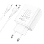 Wall charger “C102A Fuerza” QC3.0 EU set with cable