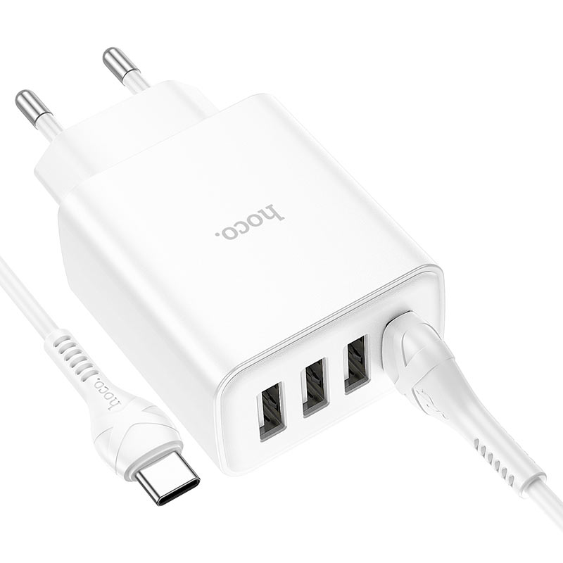 Wall charger “C102A Fuerza” QC3.0 EU set with cable
