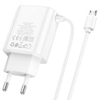 Wall charger “C103A Courser” EU dual-port with built-in cable