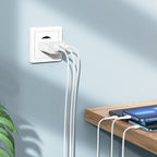 Wall charger “C103A Courser” EU dual-port with built-in cable
