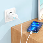 Wall charger “C105A Stage” PD20W + QC3.0 EU cable set