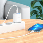 Wall charger “C105A Stage” PD20W + QC3.0 EU cable set