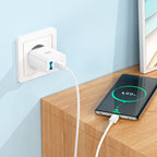 Wall charger “C105A Stage” PD20W + QC3.0 EU cable set