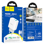 Wall charger “C105A Stage” PD20W + QC3.0 EU cable set