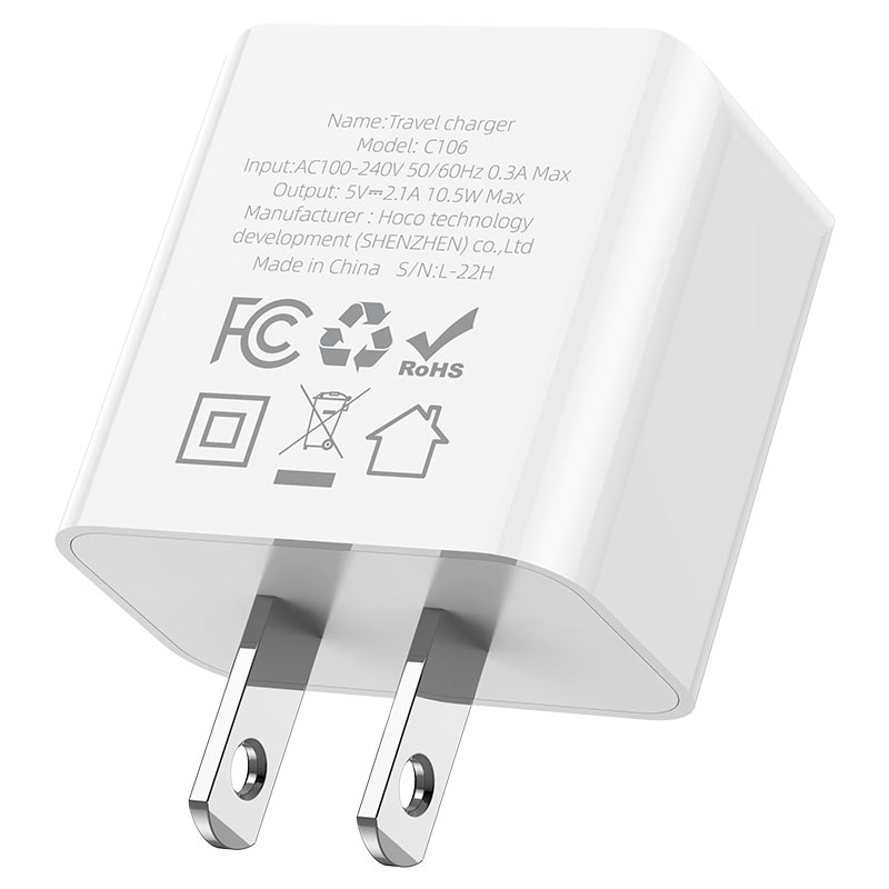 Wall charger “C106 Leisure” US cable set