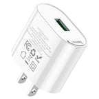 Wall charger “C109 Fighter” QC3.0 US cable set