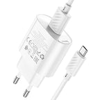 Wall charger “C109A Fighter” QC3.0 EU cable set