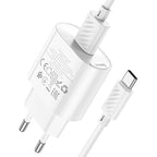 Wall charger “C109A Fighter” QC3.0 EU cable set