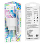 Wall charger “C109A Fighter” QC3.0 EU cable set