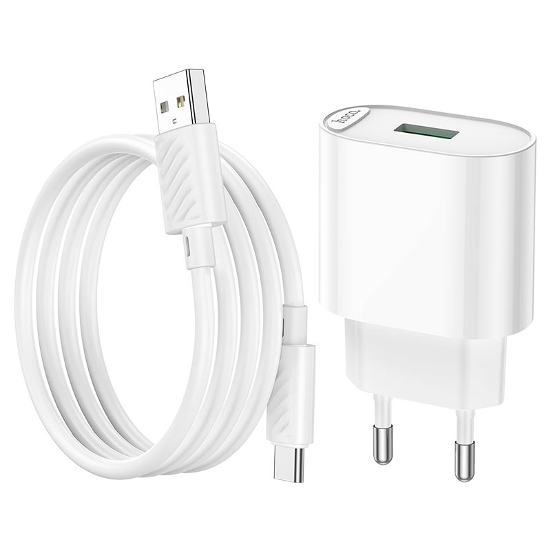 Wall charger “C109A Fighter” QC3.0 EU cable set