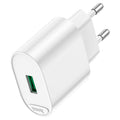 Wall charger “C109A Fighter” QC3.0 EU cable set