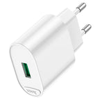 Wall charger “C109A Fighter” QC3.0 EU cable set