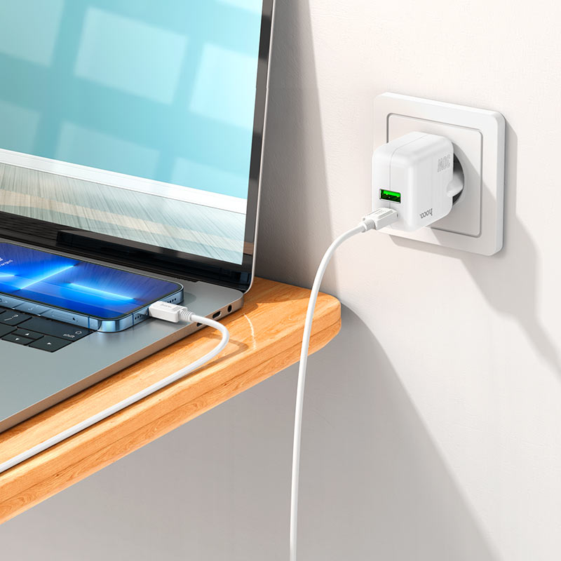 Wall charger “C111A Lucky” PD30W + QC3.0 EU cable set