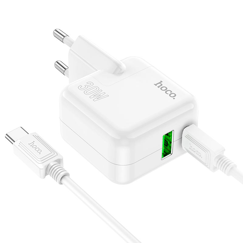 Wall charger “C111A Lucky” PD30W + QC3.0 EU cable set