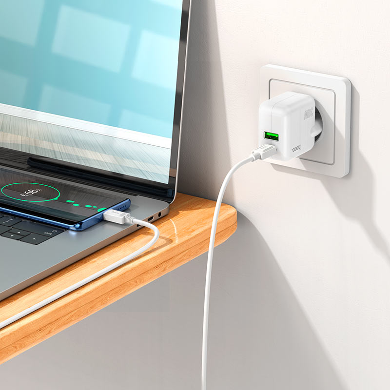 Wall charger “C111A Lucky” PD30W + QC3.0 EU cable set