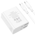 Wall charger “C113 Awesome” PD65W + QC3.0 US cable set