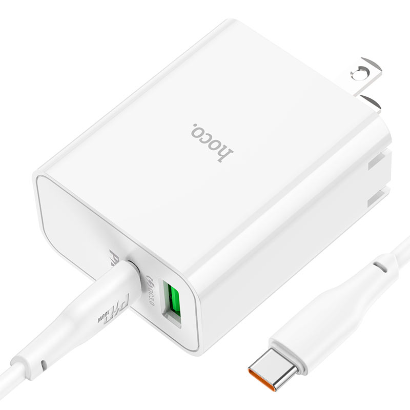Wall charger “C113 Awesome” PD65W + QC3.0 US cable set