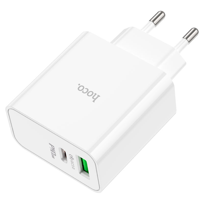 Wall charger “C113A Awesome” PD65W + QC3.0 EU cable set