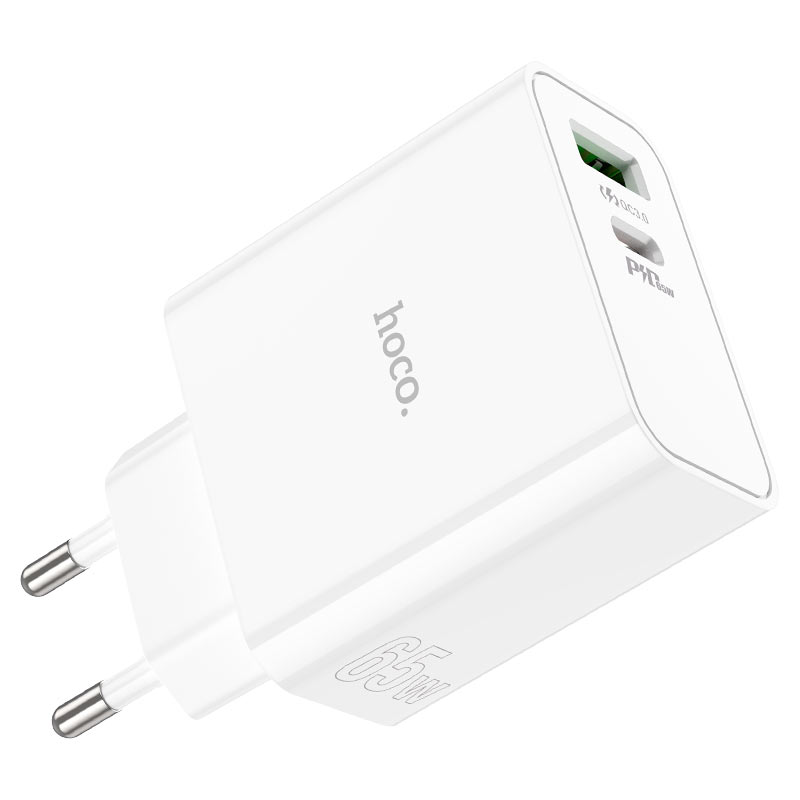 Wall charger “C113A Awesome” PD65W + QC3.0 EU cable set