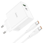 Wall charger “C113A Awesome” PD65W + QC3.0 EU cable set