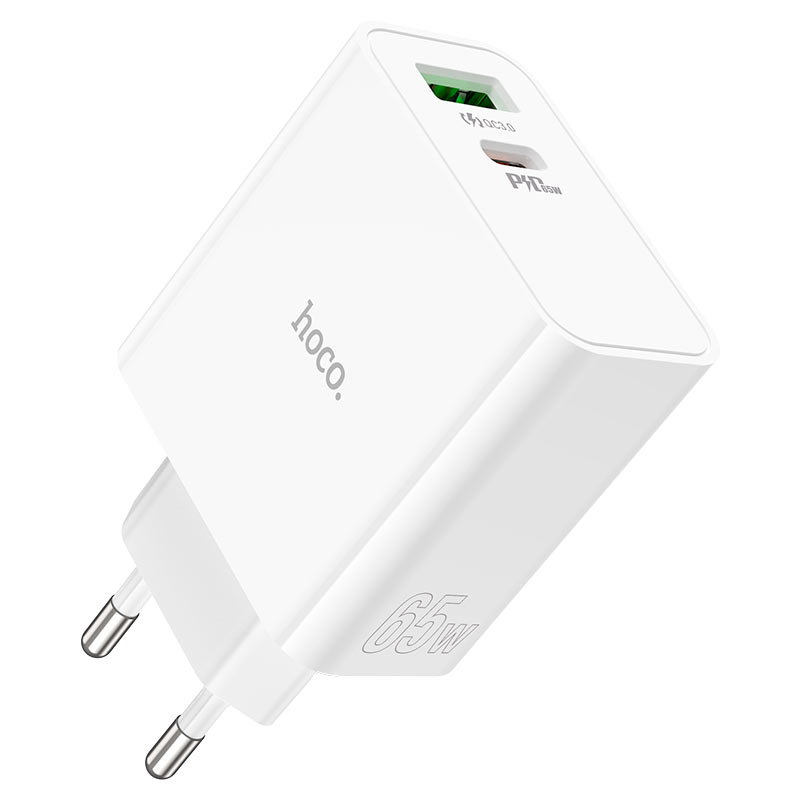 Wall charger “C113A Awesome” PD65W + QC3.0 EU cable set