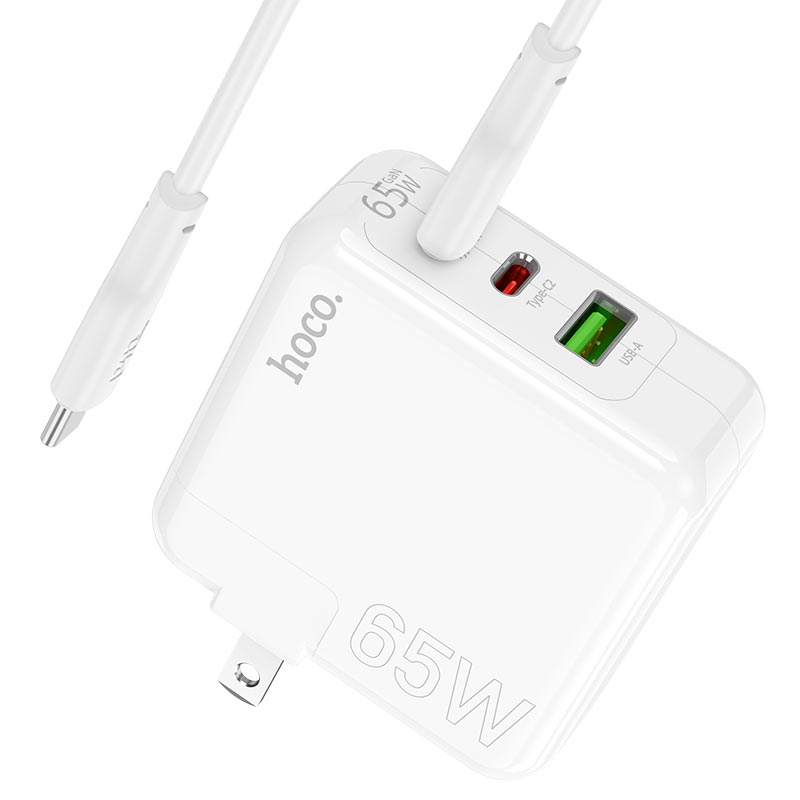 Wall charger “C115 Header” PD65W + QC3.0 US cable set
