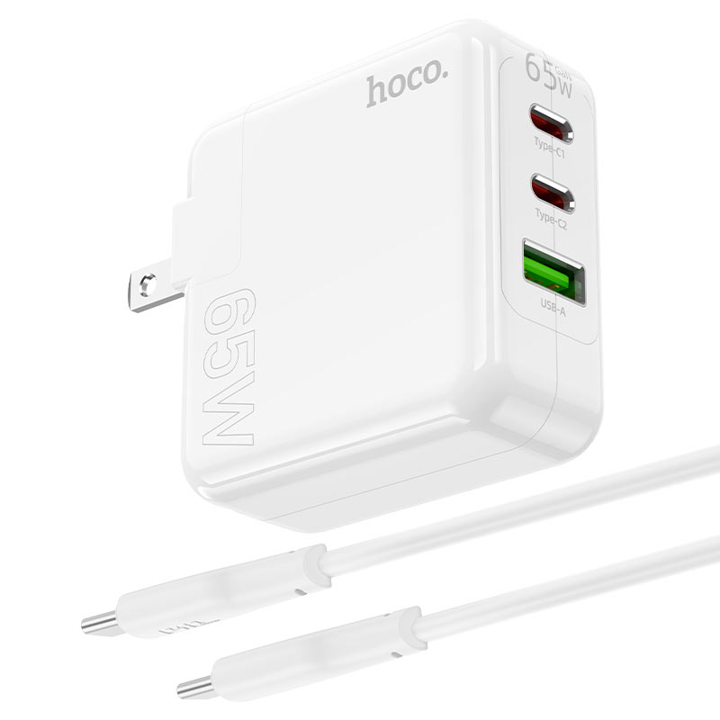 Wall charger “C115 Header” PD65W + QC3.0 US cable set