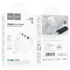 Wall charger “C115A Header” PD65W + QC3.0 EU cable set