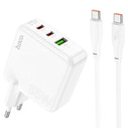 Wall charger “C115A Header” PD65W + QC3.0 EU cable set