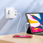 Wall charger “C115A Header” PD65W + QC3.0 EU cable set