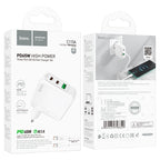 Wall charger “C115A Header” PD65W + QC3.0 EU cable set