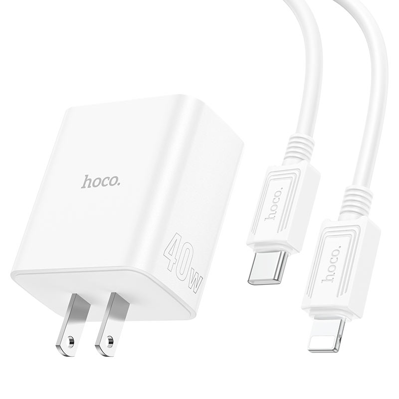 Wall charger “C126 Pure power” 40W PD20W + QC3.0 US cable set