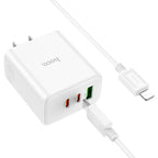Wall charger “C126 Pure power” 40W PD20W + QC3.0 US cable set