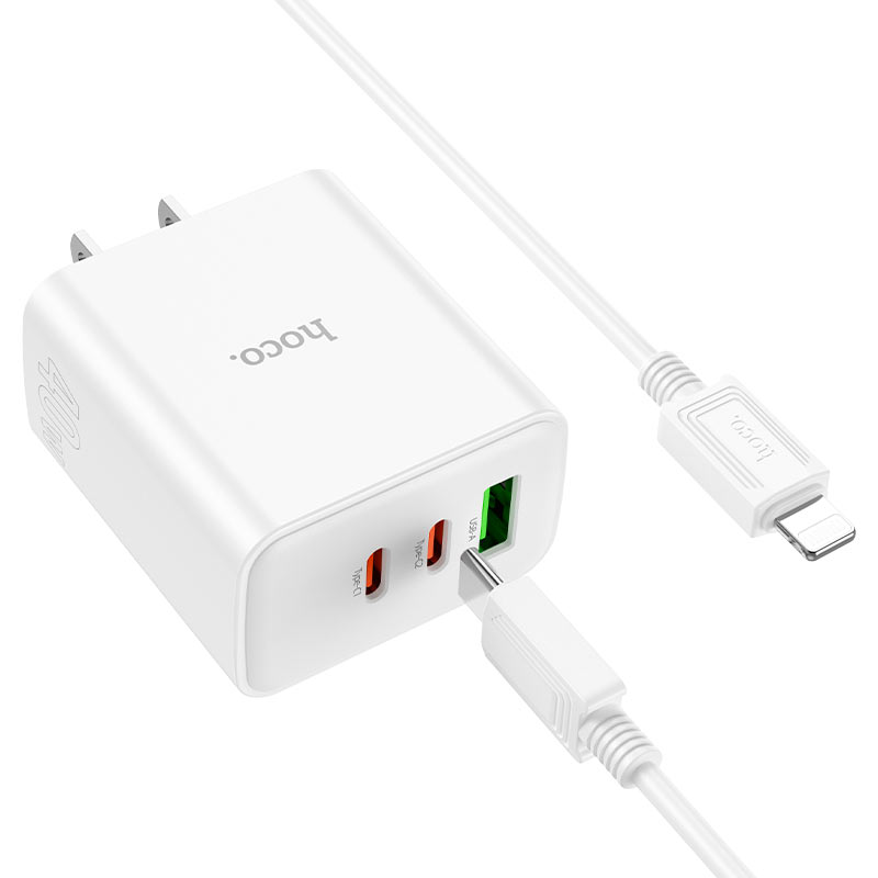 Wall charger “C126 Pure power” 40W PD20W + QC3.0 US cable set