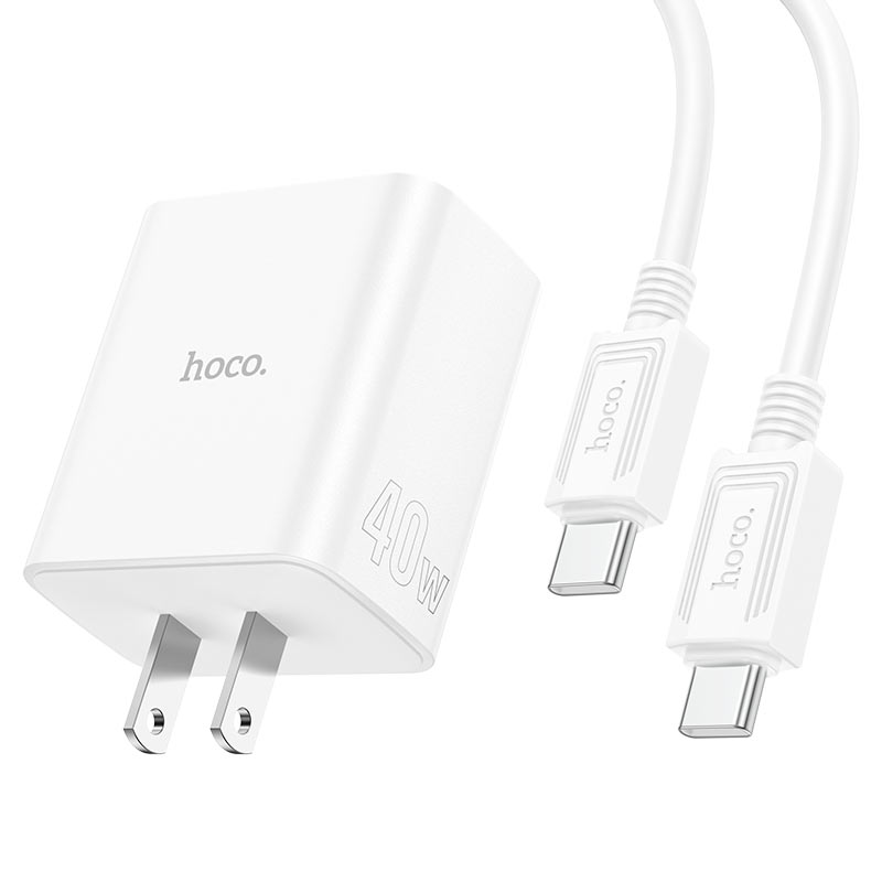 Wall charger “C126 Pure power” 40W PD20W + QC3.0 US cable set
