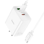 Wall charger “C126 Pure power” 40W PD20W + QC3.0 US cable set