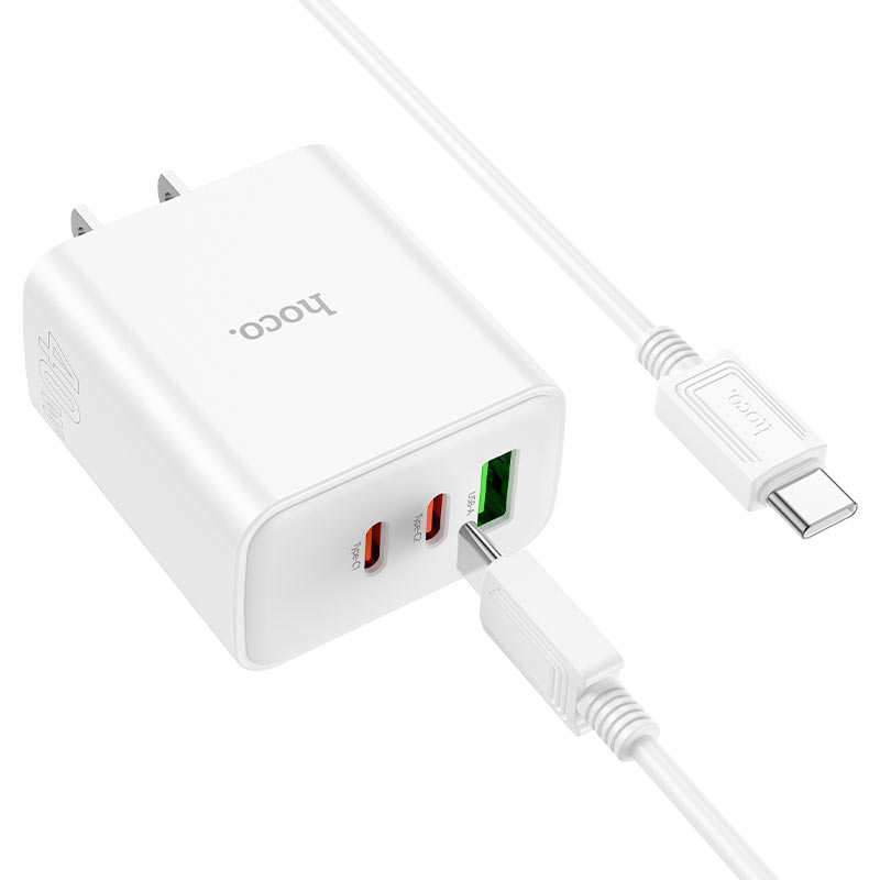 Wall charger “C126 Pure power” 40W PD20W + QC3.0 US cable set