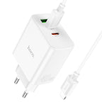 Wall charger “C126A Pure power” 40W PD20W + QC3.0 EU cable set