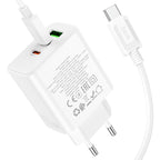 Wall charger “C126A Pure power” 40W PD20W + QC3.0 EU cable set