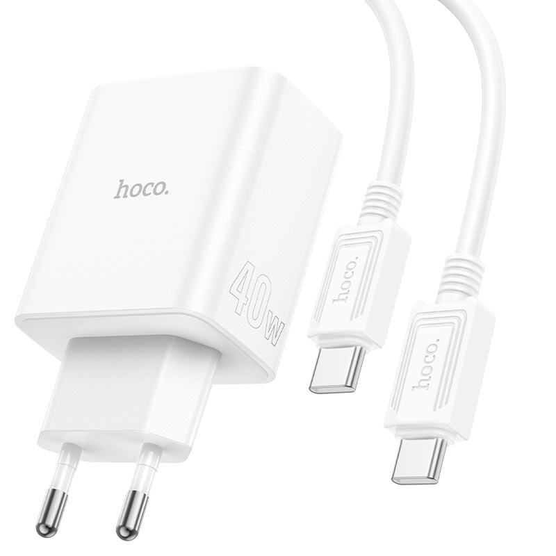 Wall charger “C126A Pure power” 40W PD20W + QC3.0 EU cable set