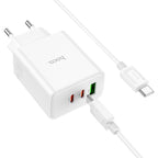 Wall charger “C126A Pure power” 40W PD20W + QC3.0 EU cable set