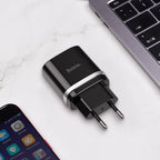 Wall charger “C12Q Smart” QC3.0 EU single USB set with cable