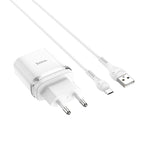 Wall charger “C12Q Smart” QC3.0 EU single USB set with cable