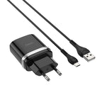 Wall charger “C12Q Smart” QC3.0 EU single USB set with cable